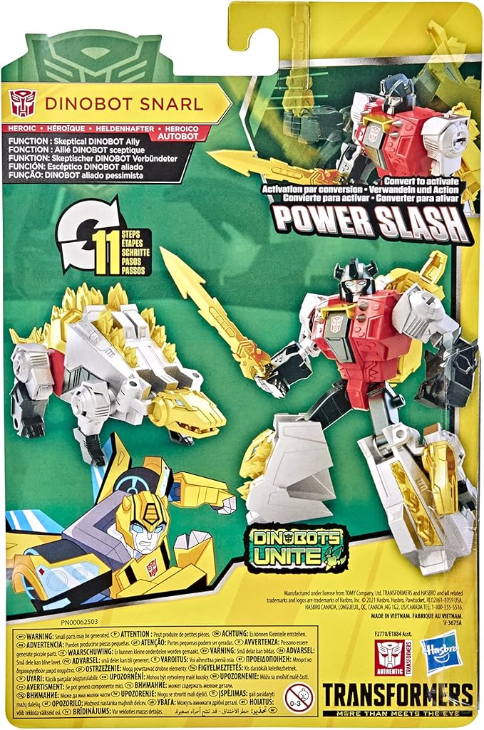 Transformers Bumblebee Cyberverse Adventures Dinobots Unite Warrior Class Dinobot Snarl Action Attackers Figure, Ages 6 and Up, 5.4-inch - Figurio