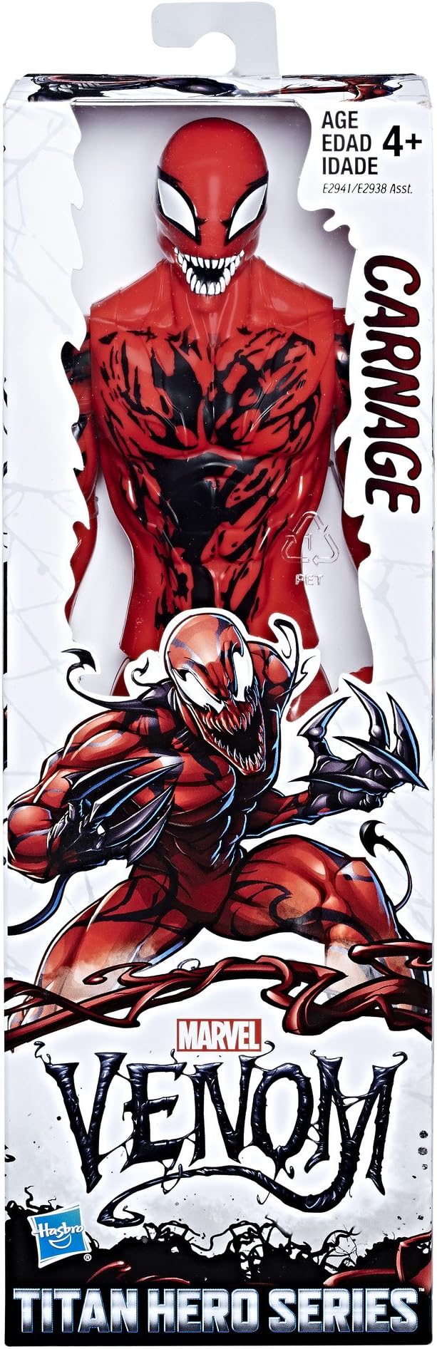 Marvel Venom Titan Hero Series 12-inch Carnage Figure - Figurio