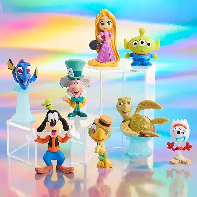 Disney100 Years of Laughter Celebration Collection Limited Edition 8-Piece Figure Pack, Kids Toys for Ages 3 Up by Just Play - Figurio