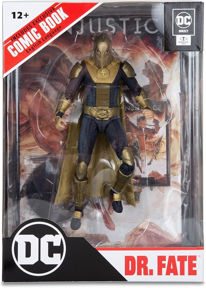 DC Direct - Injustice 2 - Page Punchers - 7" Dr. Fate Figure with Comic - Figurio