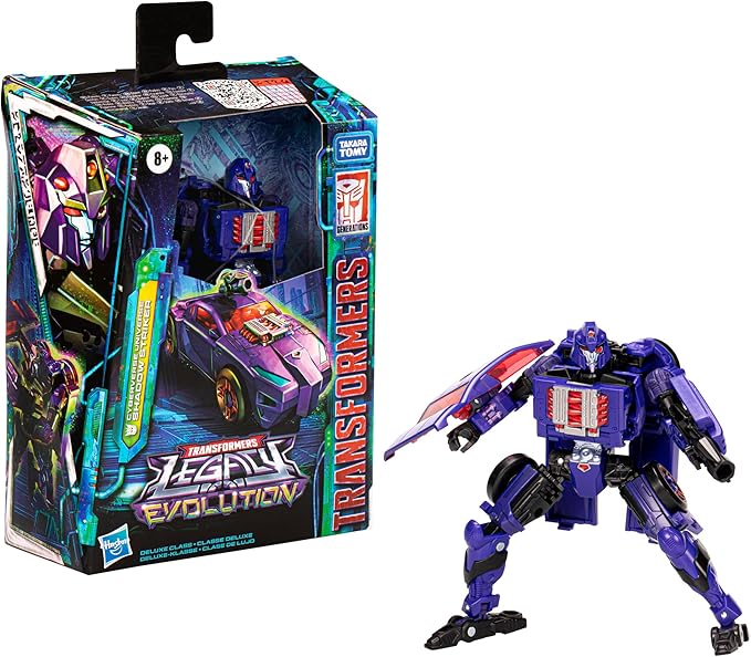 Transformers Toys Legacy Evolution Deluxe Cyberverse Universe Shadow Striker Toy, 5.5-inch, Action Figure for Boys and Girls Ages 8 and Up - Figurio