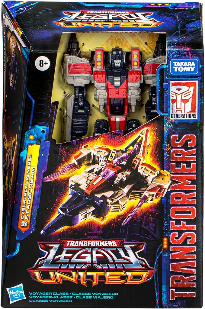 Transformers Legacy United Voyager Class Cybertron Universe Starscream, 7-inch Converting Action Figure, 8+ Years - Figurio