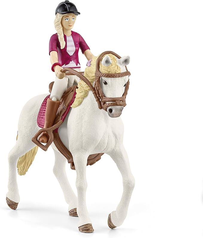 Schleich Horse Club Ride Out 40-Piece Playset Horse Gifts for Girls & Boys Ages 5+ with 4 Horse Rider Girls, 4 Horse Toys and Horse-Riding Accessories - Figurio