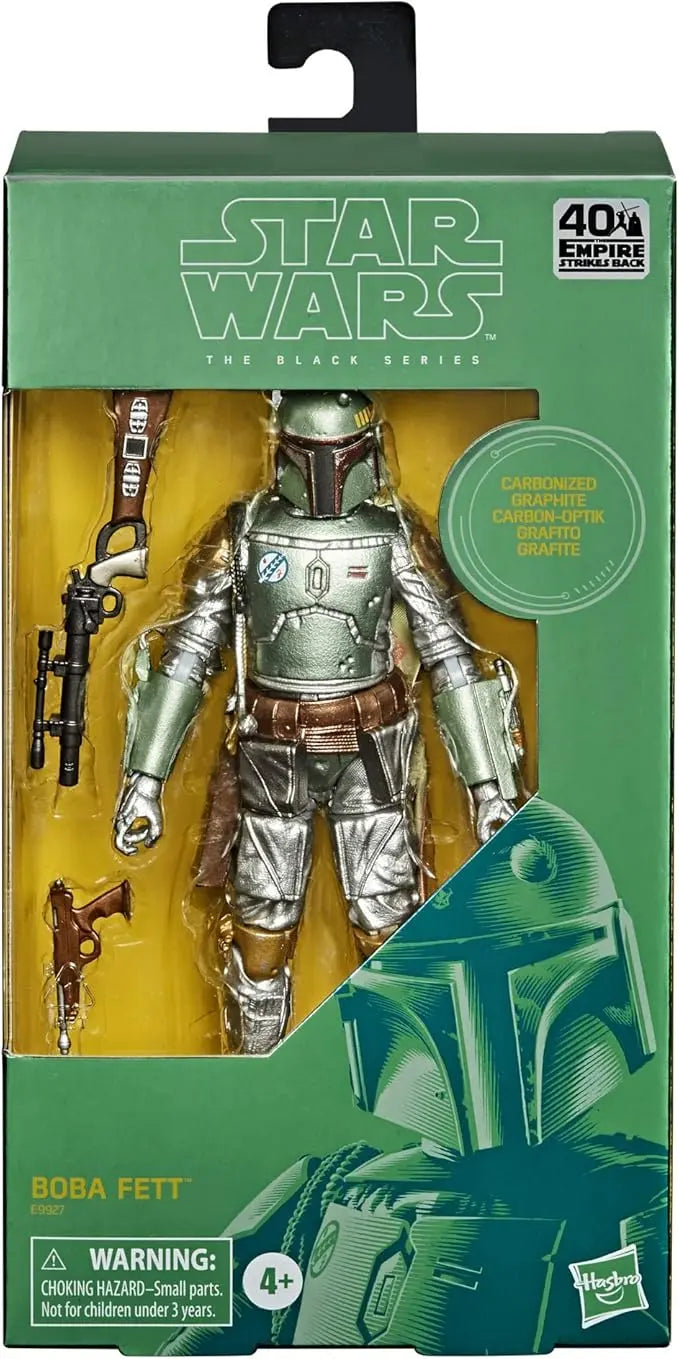 STAR WARS The Black Series Carbonized Collection Boba Fett Toy Figure - Figurio