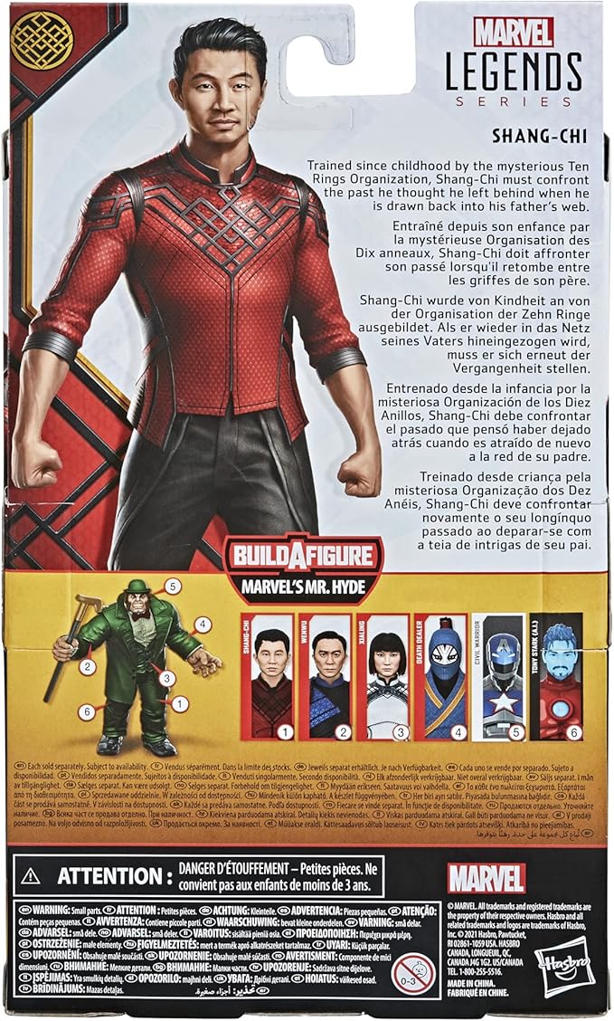 Marvel Hasbro Legends Series Shang-Chi and The Legend of The Ten Rings 6-inch Collectible Shang-Chi Action Figure Toy for Age 4 and Up - Figurio