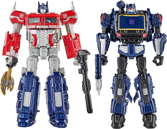 Transformers: Reactivate Video Game-Inspired Optimus Prime and Soundwave 2-Pack, 6.5-inch Converting Action Figures, 8+ Years - Figurio