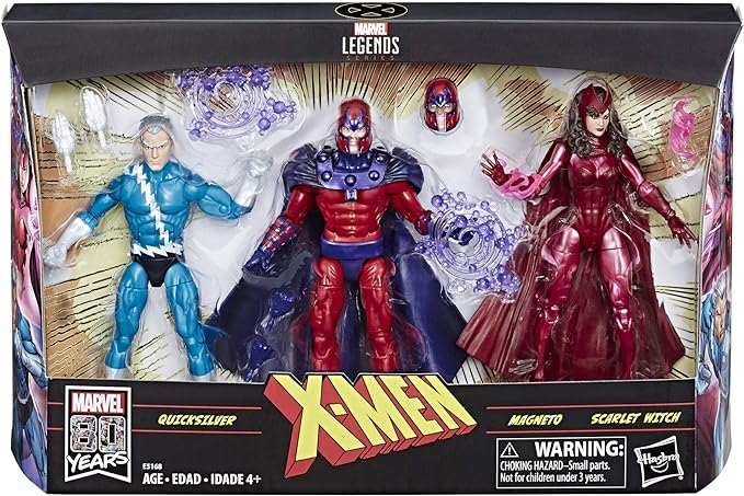 Marvel Legends Series 6" Family Matters 3 Pack with Magneto, Quicksilver, & Scarlet Witch Action Figures (Amazon Exclusive) - Figurio