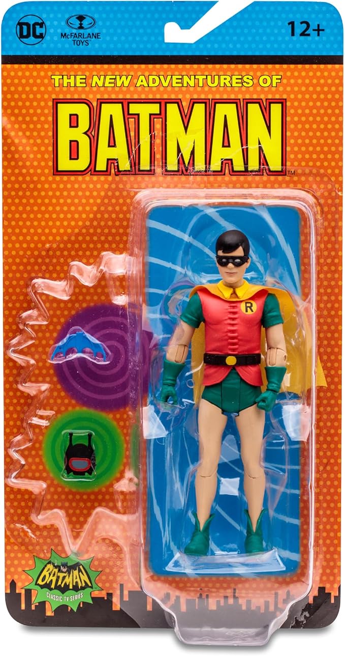 McFarlane Toys - DC Retro Robin (The New Adventures of Batman) 6in Action Figure - Figurio