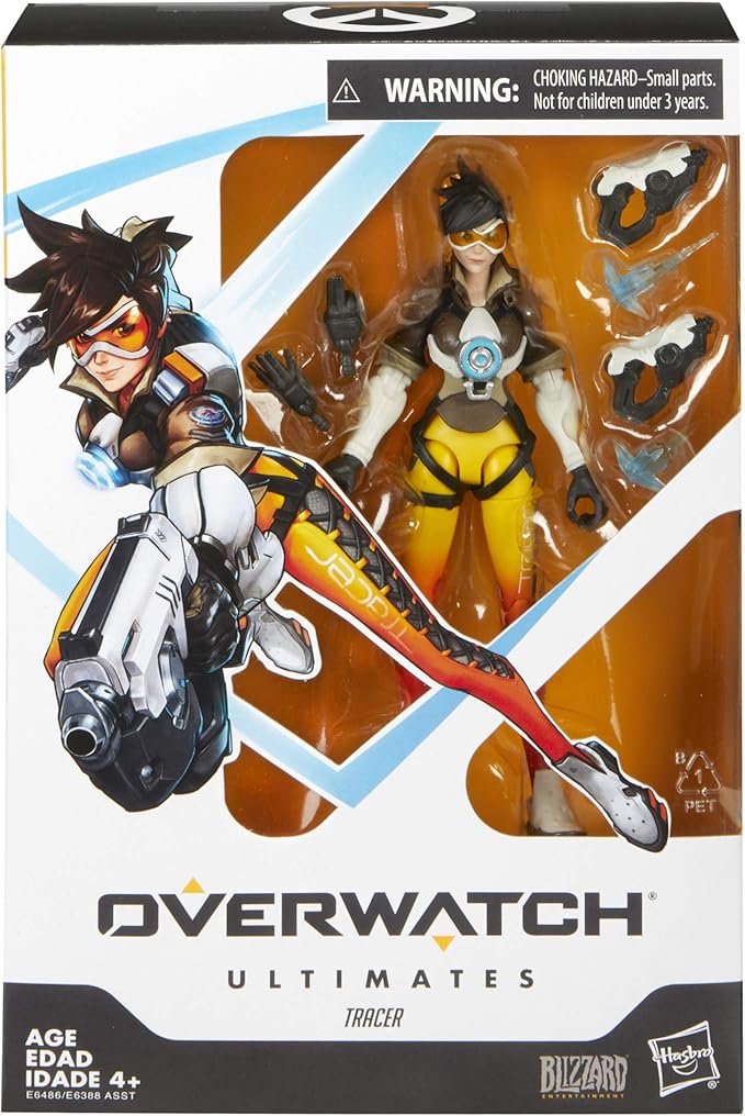 Hasbro Toys Overwatch Ultimates Series Tracer 6" Collectible Action Figure - Figurio