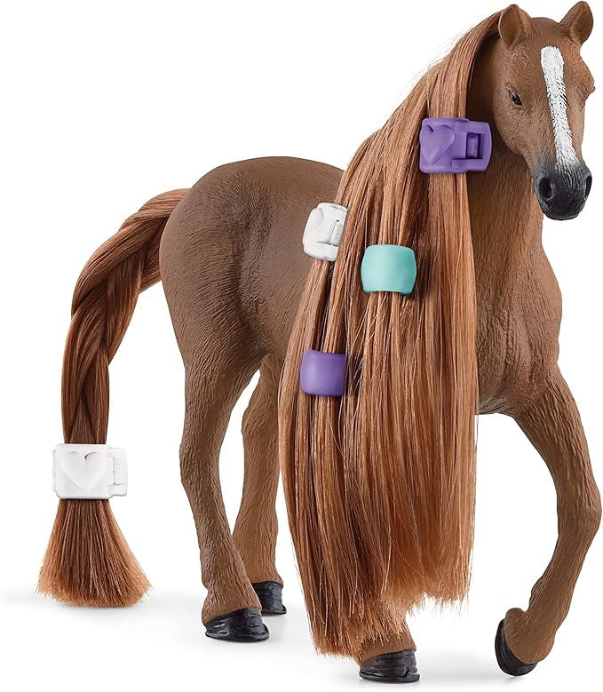 Schleich Horse Club Sofia's Beauties English Thoroughbred Mare Playset - Realistic Toy Figure with Brushable Hair and Accessories, Fun and Imaginative Play for Boys and Girls, Gift for Kids Ages 5+ - Figurio