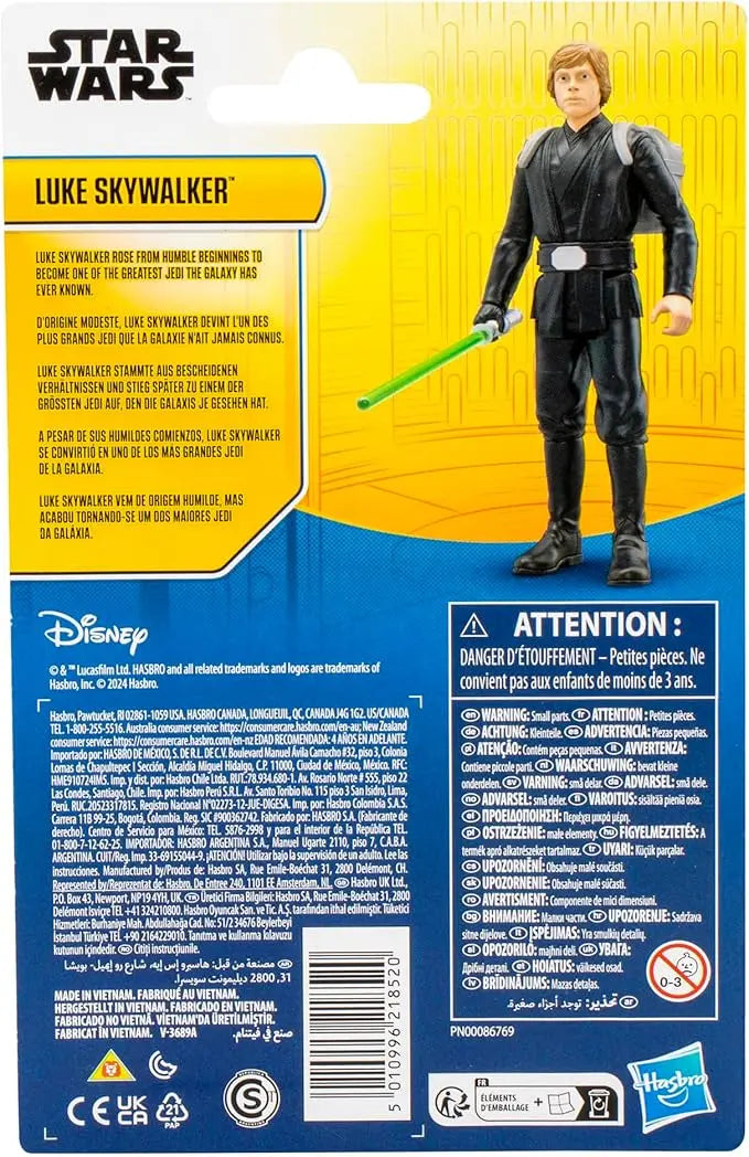 STAR WARS Epic Hero Series Luke Skywalker 4-Inch Action Figure & 2 Accessories, Toys for 4 Year Old Boys and Girls - Figurio