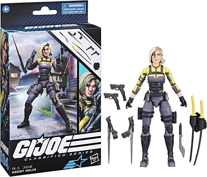 G.I. Joe Classified Series Agent Helix, Collectible Action Figure, 104, 6-inch Action Figures for Boys & Girls, with 8 Accessory Pieces - Figurio