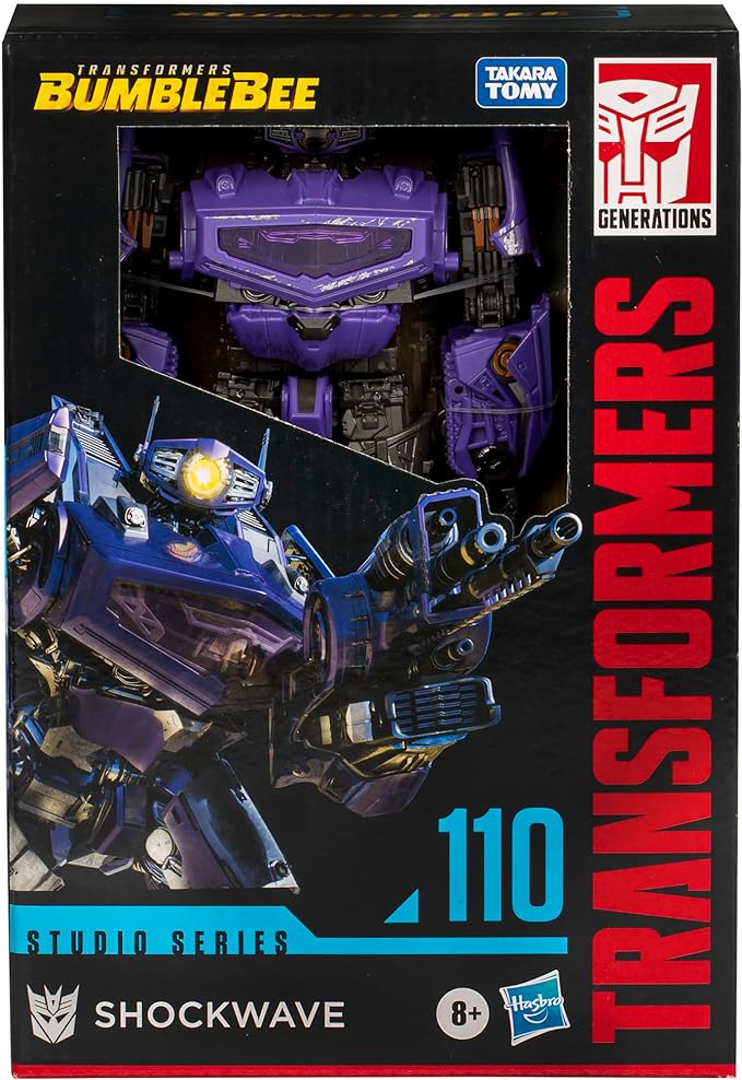 Transformers Toys Studio Series Voyager Bumblebee 110 Shockwave, 6.5-inch Converting Action Figure, 8+ - Figurio