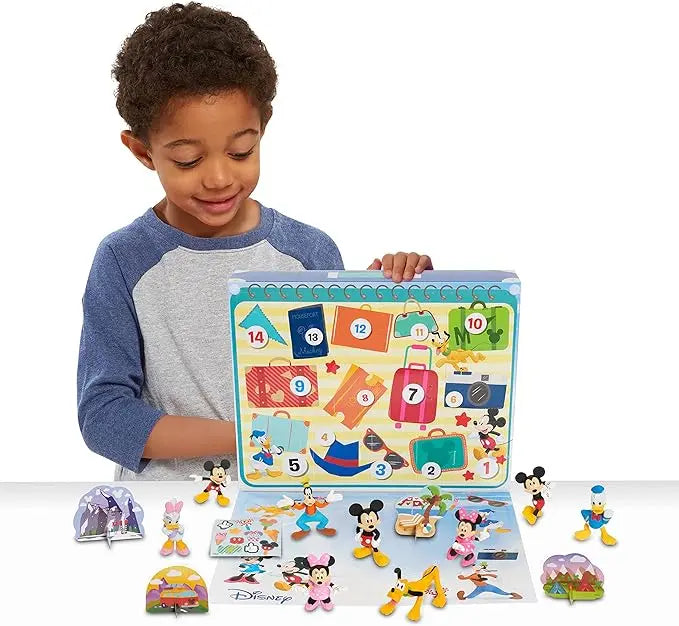 Disney Junior Mickey Mouse Countdown to Vacation, 14-pieces, 9 Figures Included, Kids Toys for Ages 3 Up, Amazon Exclusive by Just Play - Figurio