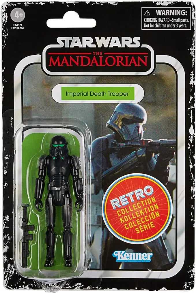 STAR WARS Retro Collection Imperial Death Trooper Toy 3.75-Inch-Scale The Mandalorian Collectible Action Figure, Kids 4 and Up - Figurio