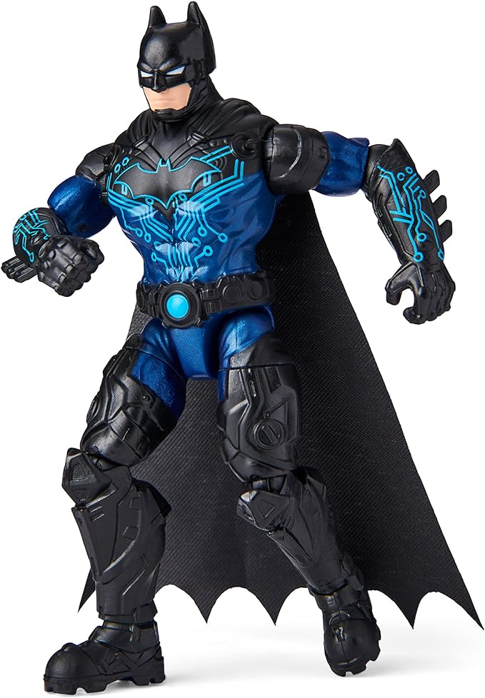 DC Comics Batman 4-inch Bat-Tech Batman and Robin Action Figures with 6 Mystery Accessories, for Kids Aged 3 and up, Amazon Exclusive - Figurio