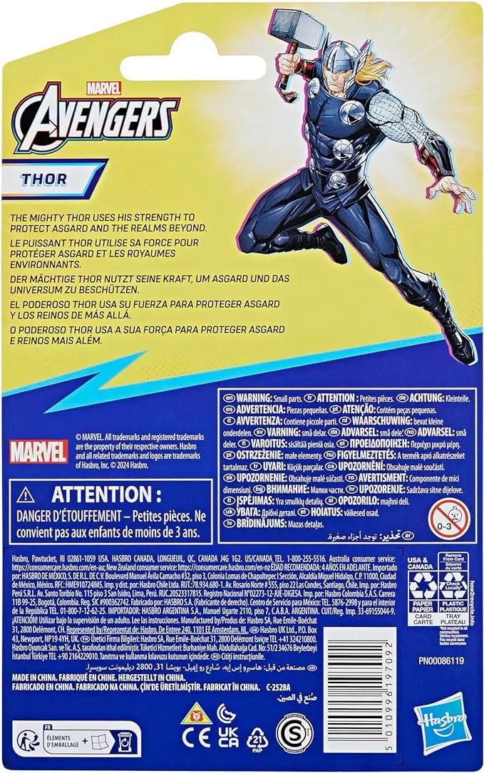 Marvel Epic Hero Series Thor Action Figure, 4-Inch, Avengers Super Hero Toys for Kids Ages 4 and Up - Figurio