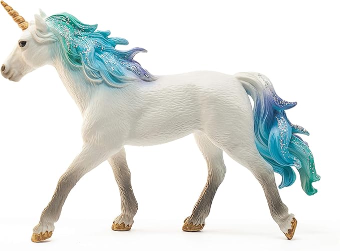 Schleich bayala, Unicorn Toys for Girls and Boys, Sea Unicorn Stallion Toy Figurine with Gems, Ages 5+ - Figurio