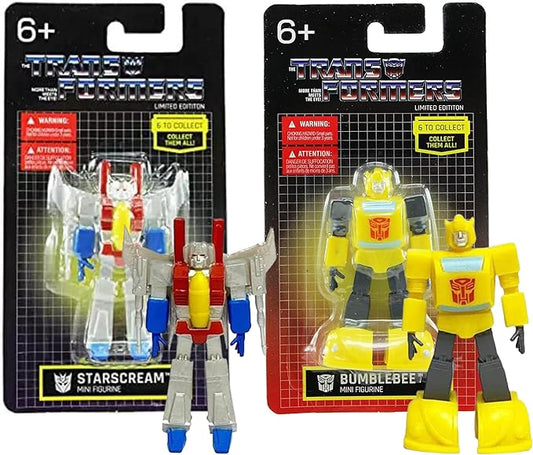 Limited Edition Transformers 2.5" Mini Figure Collectible Twin Packs - Bumblebee & Starscream - Figurio