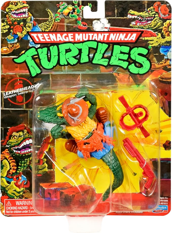 Teenage Mutant Ninja Turtles: 4” Original Classic Leatherhead Basic Figure by Playmates Toys - Figurio