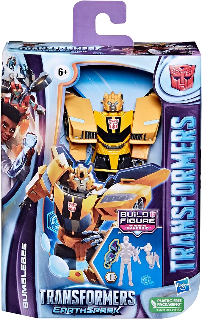 Transformers Toys EarthSpark Deluxe Class Bumblebee Action Figure, 5-Inch, Robot Toys for Kids Ages 6 and Up - Figurio