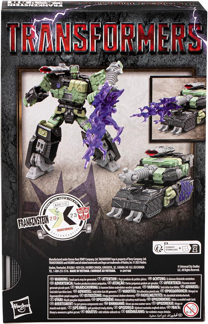 Transformers Collaborative Universal Monsters Frankenstein x Frankentron, Halloween Action Figure for Boys and Girls Ages 8+ - Figurio