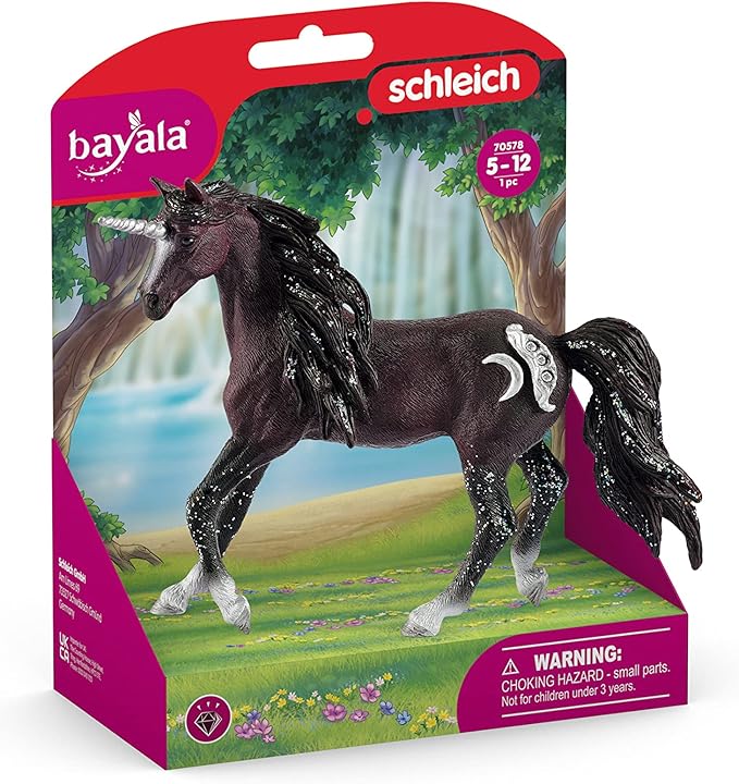 Schleich bayala, Unicorn Toys, Unicorn Gifts for Girls and Boys 5-12 Years Old, Moon Unicorn Stallion, Ages 5+ - Figurio