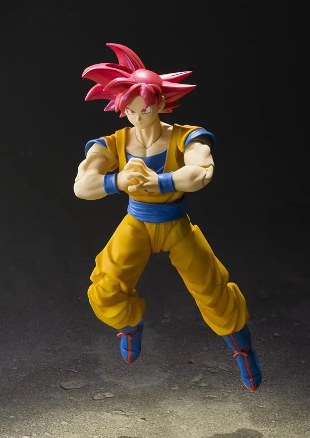 Bandai Tamashii Nations S.H. Figuarts Super Saiyan God Son Goku "Dragon Ball Super" Action Figure - Figurio