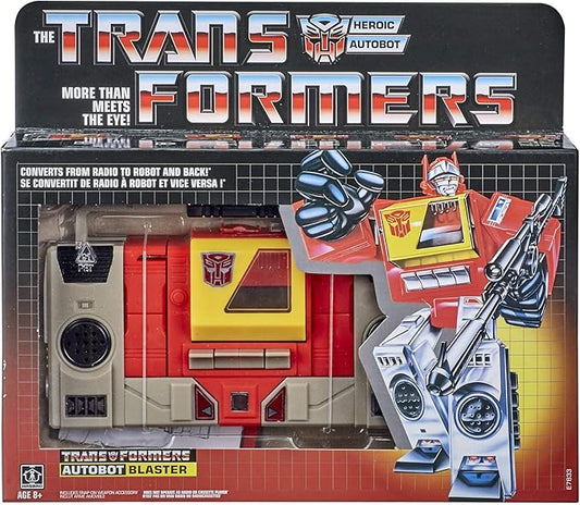 Transformers Toys Vintage G1 Autobot Blaster Collectible Action Figure, E7833 - Figurio