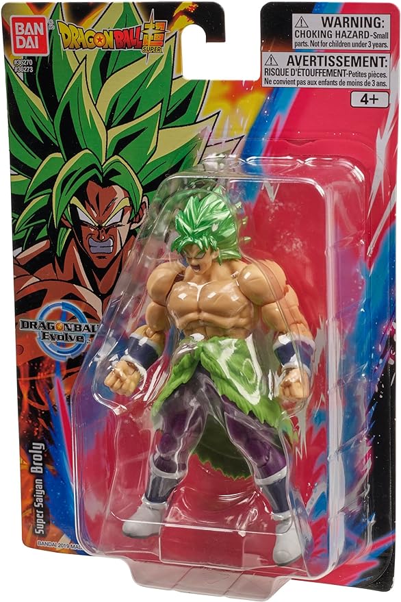 Bandai Namco - Dragon Ball Super - Super Saiyan Broly, Dragon Ball Evolve 5" Action Figure - Figurio