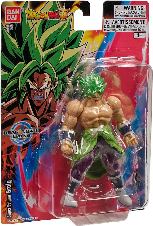 Bandai Namco - Dragon Ball Super - Super Saiyan Broly, Dragon Ball Evolve 5" Action Figure - Figurio