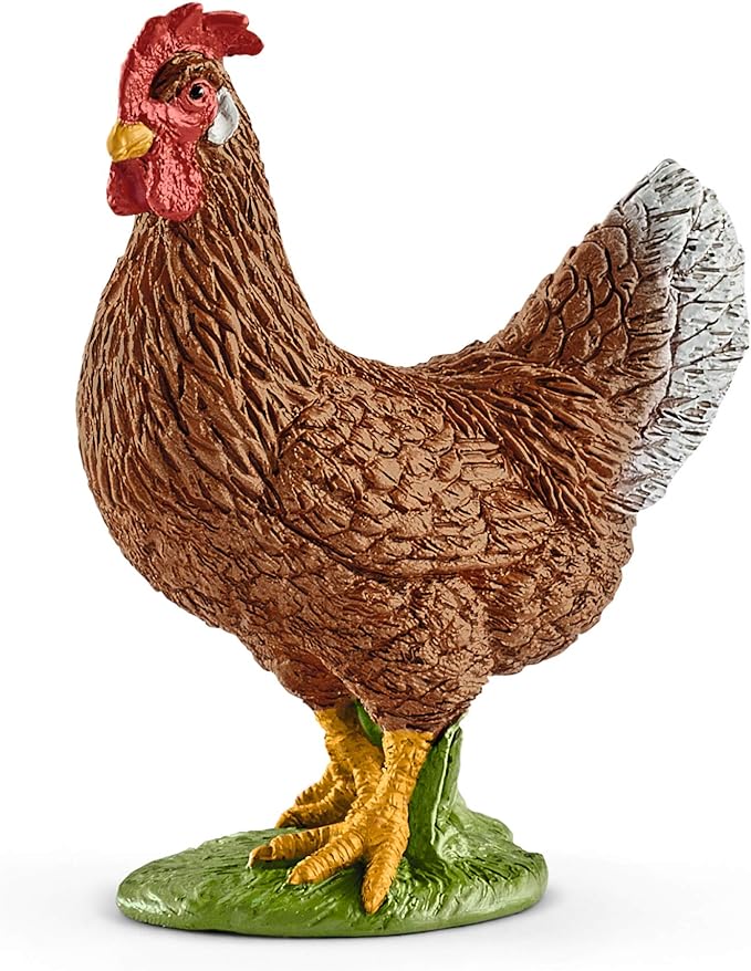 Schleich 13826-23 Farm World Hen Figurine for Ages 3+ - Figurio