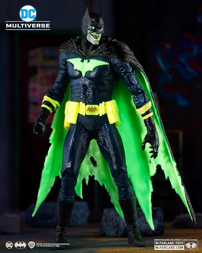 McFarlane Toys - DC Multiverse Batman of Earth -22 Infected Glow in The Dark Edition 7in Action Figure, Gold Label, Amazon Exclusive - Figurio