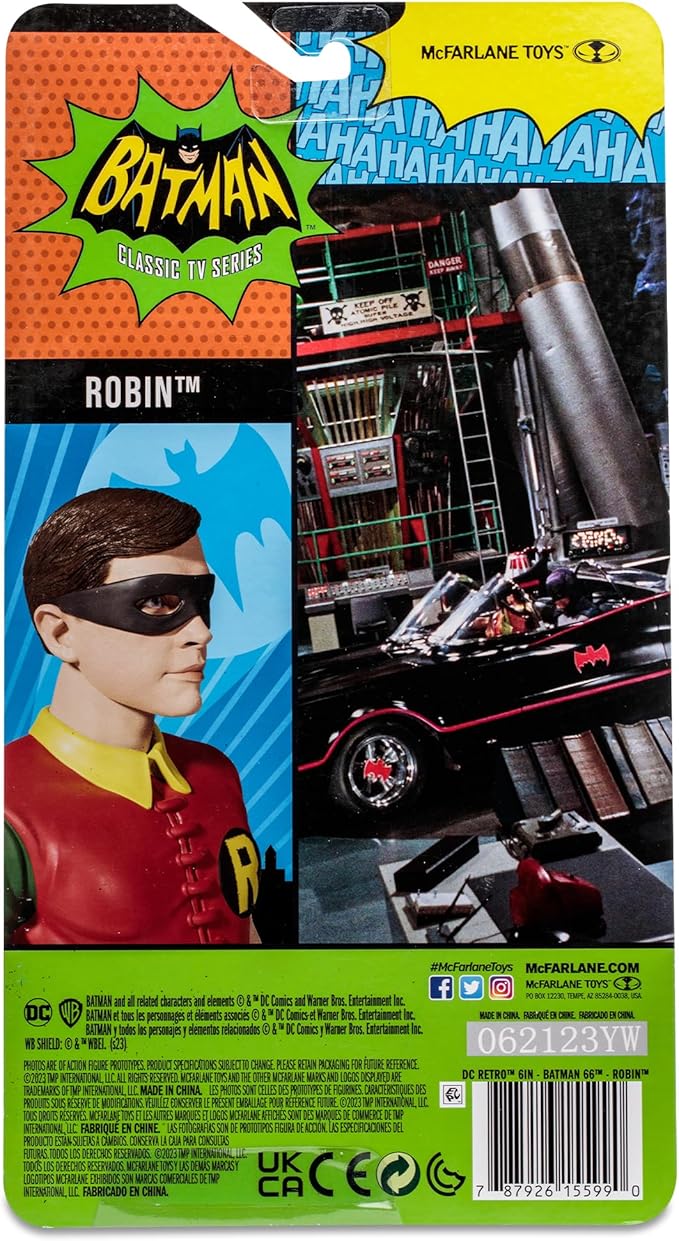 McFarlane Toys - DC Retro Robin (Batman 66') 6in Action Figure - Figurio