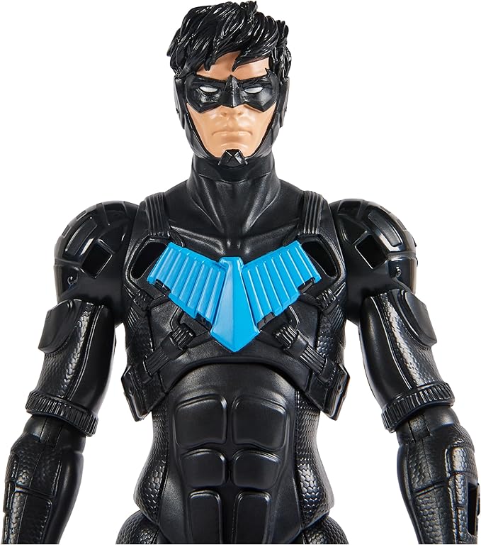 DC Comics, Batman Adventures, Nightwing Action Figure, 15 Armor Accessories, 17 Points of Articulation, 12-inch, Super Hero Kids Toy for Boys & Girls - Figurio