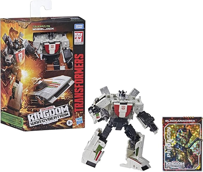 Transformers Toys Generations War for Cybertron: Kingdom Deluxe WFC-K24 Wheeljack Action Figure - Kids Ages 8 and Up, 5.5-inch - Figurio