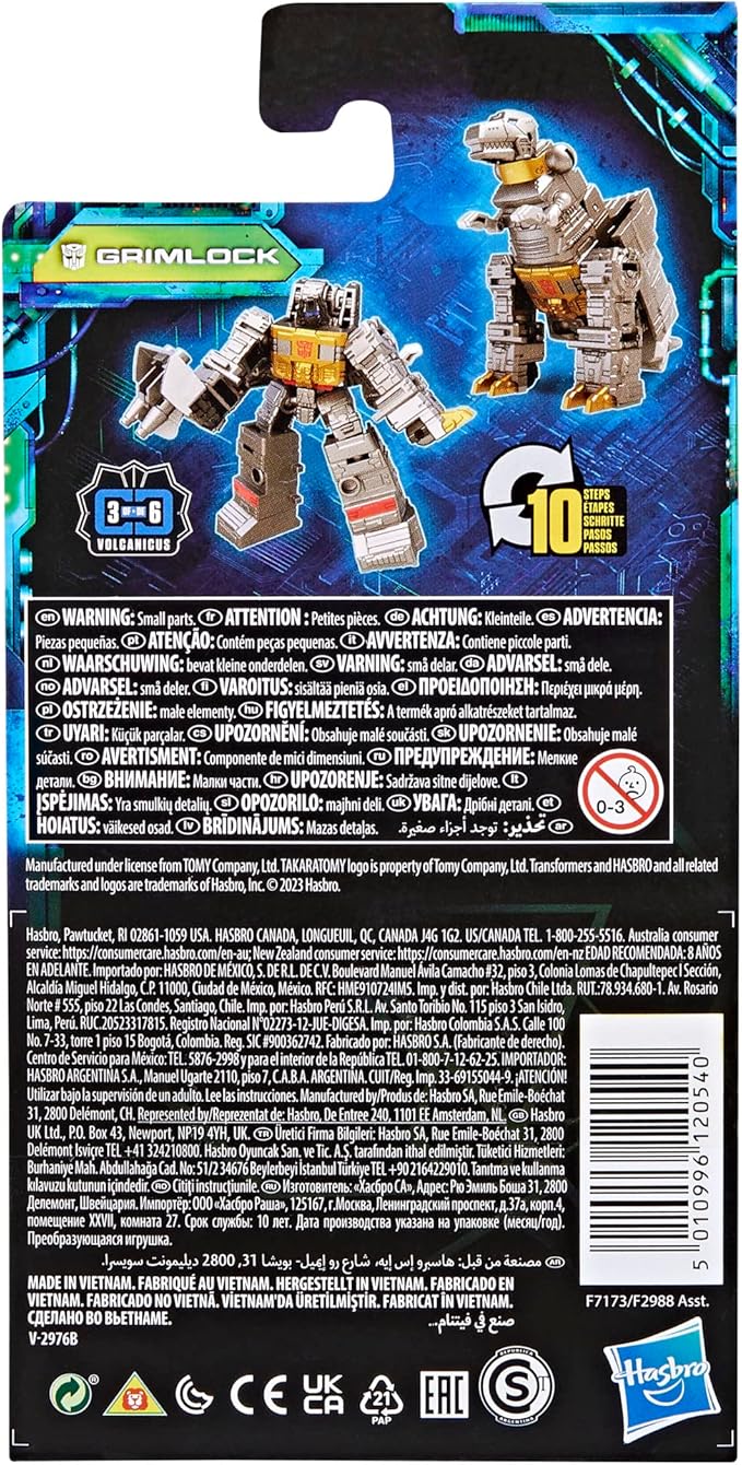 Transformers Toys Legacy Evolution Core Grimlock Toy, 3.5-inch, Action Figure for Boys and Girls Ages 8 and Up - Figurio