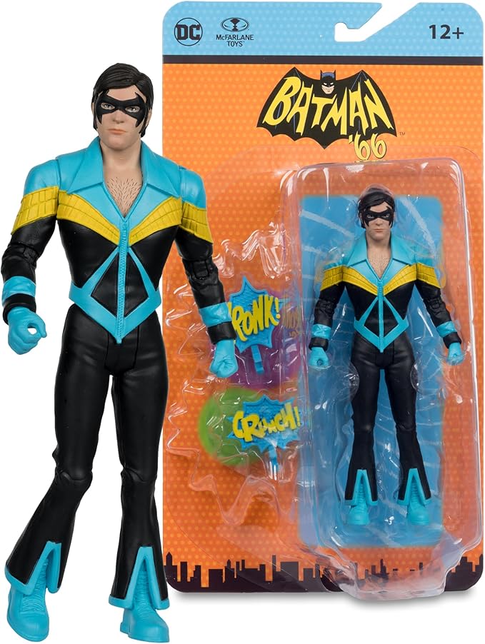 McFarlane Toys - DC Retro Nightwing (Batman 66' Comic) 6in Action Figure - Figurio