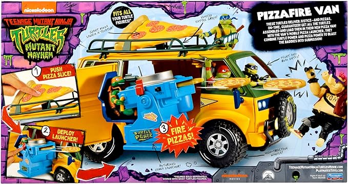 Teenage Mutant Ninja Turtles: Mutant Mayhem Pizza Fire Delivery Van by Playmates Toys - Figurio