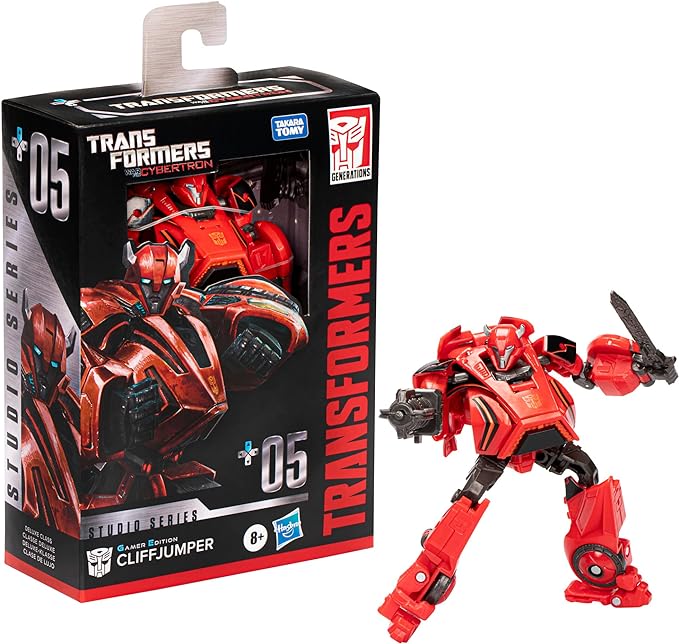 Transformers Toys Studio Series Deluxe War for Cybertron 05 Gamer Edition Cliffjumper Toy, 4.5-inch, Action Figure for Boys and Girls Ages 8 and Up - Figurio