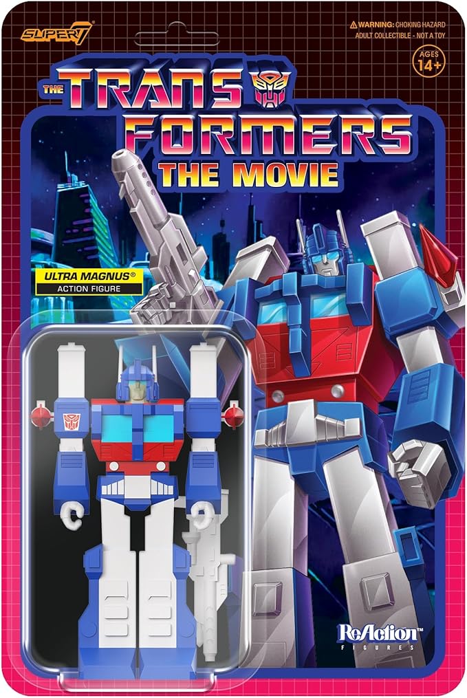 Super7 Transformers Ultra Magnus - 4" Transformers Action Figure with Accessory Classic Cartoon Collectibles and Retro Toys - Figurio