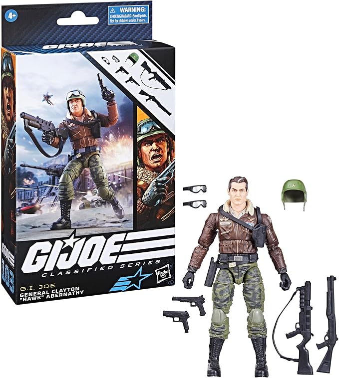 G.I. Joe Classified Series General Clayton Hawk Abernathy, Collectible Action Figure, 103, 6 inch Action Figures for Boys & Girls, with 7 Accessory Pieces - Figurio