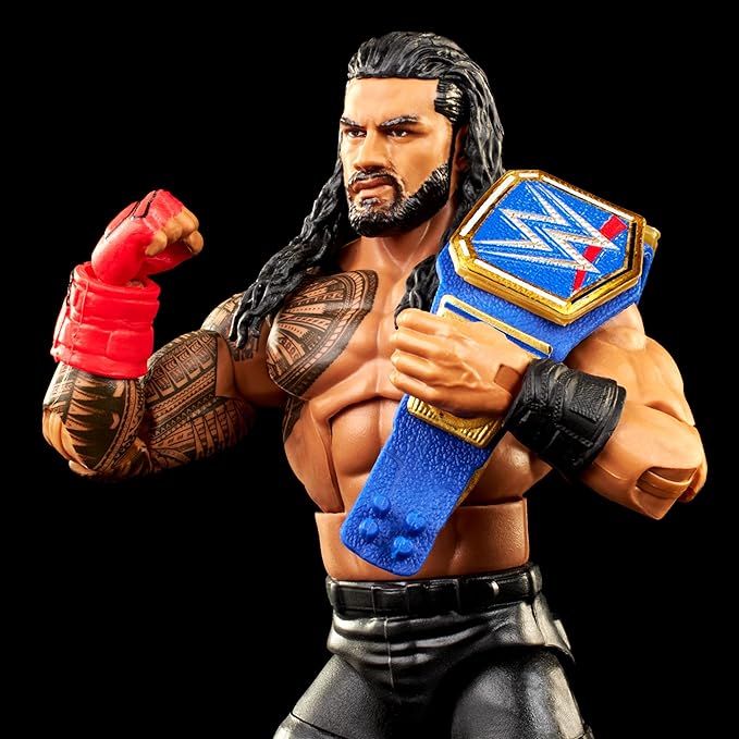 Mattel WWE Roman Reigns Elite Collection Action Figure with Accessories, Articulation & Life-like Detail, Collectible Toy, 6-inch - Figurio