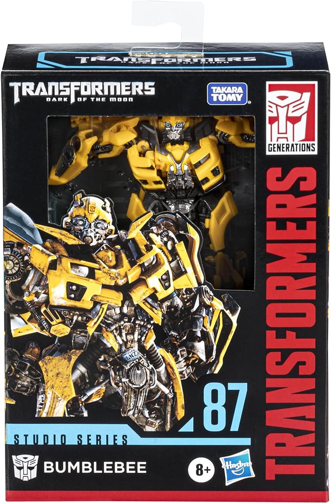 Transformers Toys Studio Series 87 Deluxe Class Dark of The Moon Bumblebee Action Figure - Ages 8 and Up, 4.5-inch, Multicolored - Figurio