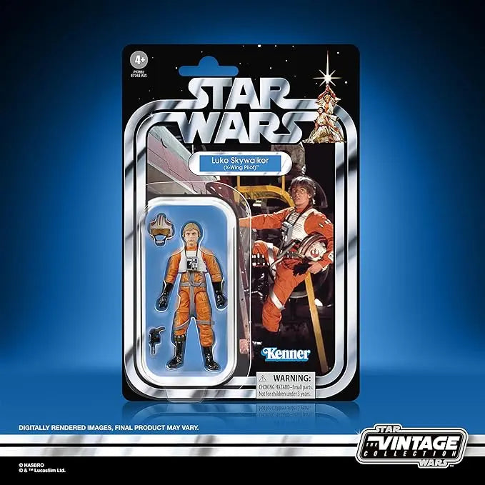 STAR WARS The Vintage Collection Luke Skywalker (X-Wing Pilot), A New Hope 3.75-Inch Collectible Action Figure - Figurio