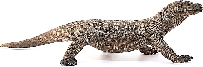 Schleich Wild Life Realistic Komodo Dragon Animal Figurine - Authentic Detailed Wild Komodo Dragon Toy for Boys and Girls Education Imagination and Play, Highly Durable Gift for Kids Ages 3+ - Figurio