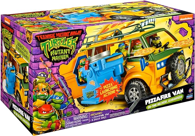 Teenage Mutant Ninja Turtles: Mutant Mayhem Pizza Fire Delivery Van by Playmates Toys - Figurio