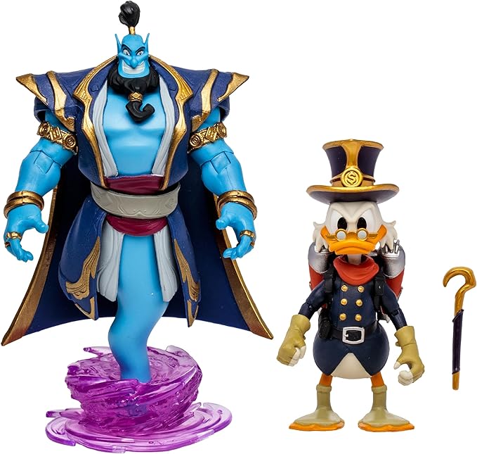 McFarlane Toys - Disney Mirrorverse Genie 5in Scrooge McDuck 5in and Goofy 7in, Action Figure 3pk, Gold Label, Amazon Exclusive - Figurio