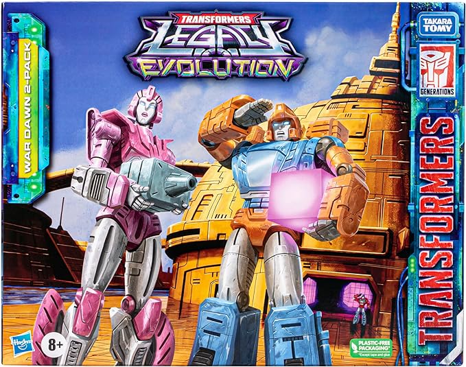 Transformers Toys Legacy Evolution War Dawn 2-Pack Deluxe Cybertronian Erial and Dion Toys, Action Figures for Boys and Girls Ages 8 and Up (SDCC 2023 Exclusive) - Figurio