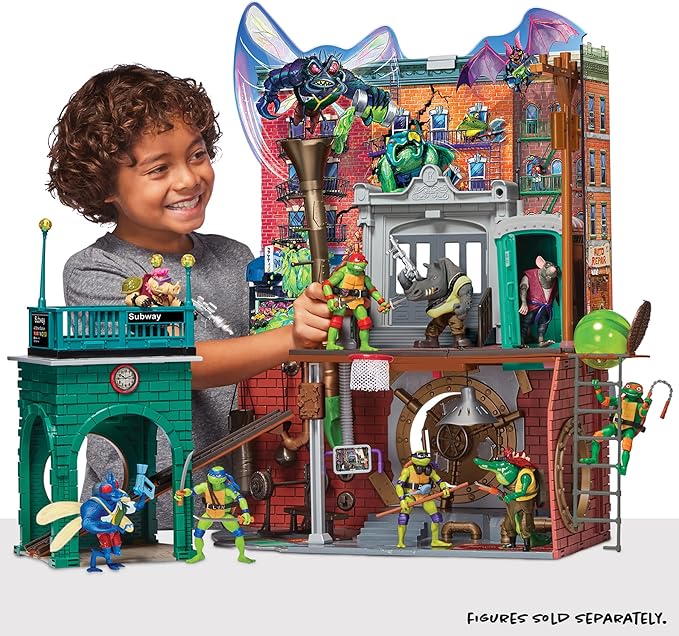 Teenage Mutant Ninja Turtles: Mutant Mayhem Sewer Lair Playset by Playmates Toys - Figurio